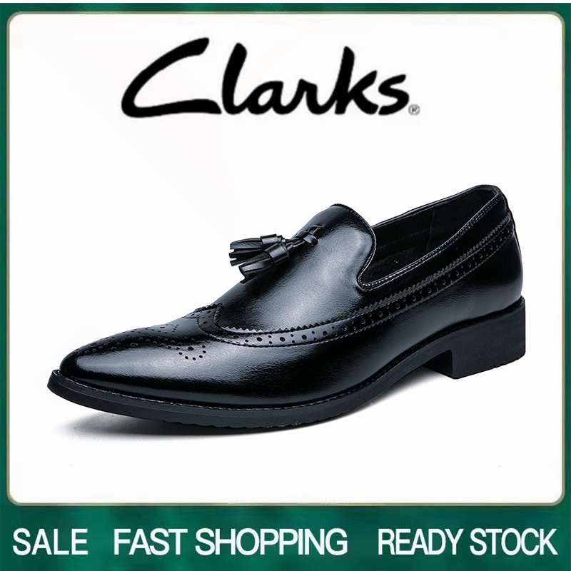 Clarks 男鞋 clarks 正裝鞋男士韓版皮鞋辦公鞋男士皮鞋大碼 45 46 47 48 clarks 皮鞋男士