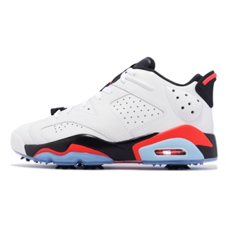 Nike 高爾夫球鞋 Jordan Retro 6 Golf 白 紅外線 黑 低筒 男鞋 DV1376-106