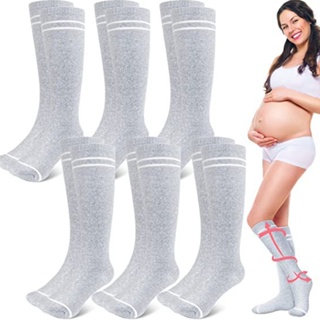 孕婦美腿彈力壓縮襪子小腿水腫塑形壓力中筒襪