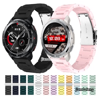 Honor Watch GS Pro 時尚樹脂錶帶亞克力彩色塑料透明錶帶