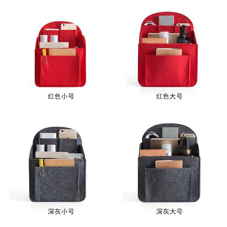 台湾出貨🚩大容量随身包韓版旅行雙肩包女內膽包書包包中包手提整理袋簡約大容量收納袋