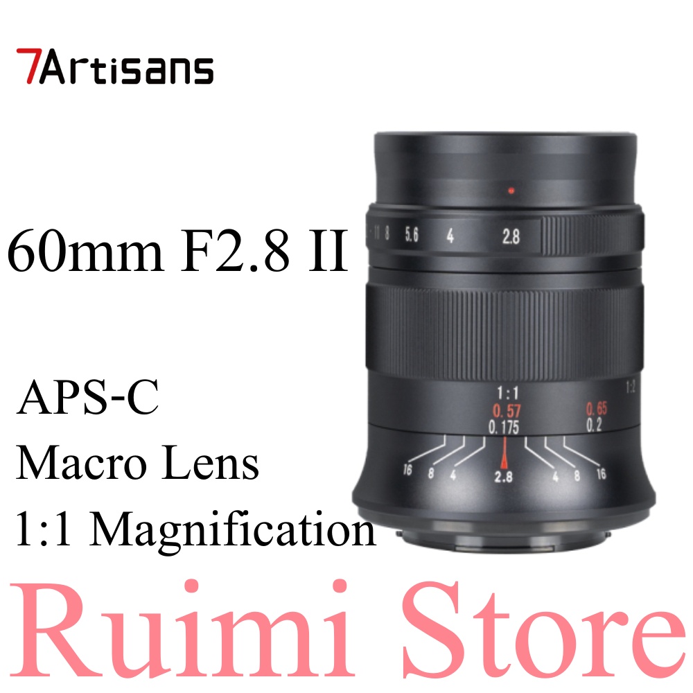 七工匠7Artisans 60MM F2.8二代 手動對焦APS-C鏡頭 1:1微距鏡頭 適用於微單相機