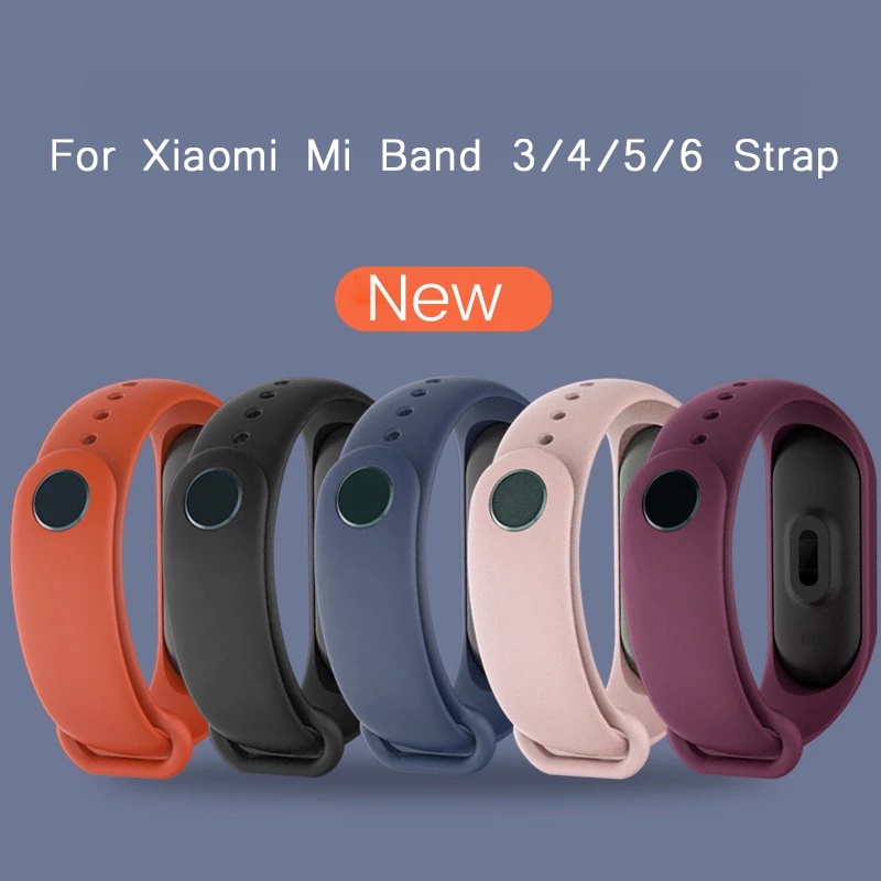 XIAOMI XIAOMI MI 小米手環原裝 7/6/5/4/3 錶帶小米兼容矽膠錶帶可穿戴腕帶智能手環智能手錶
