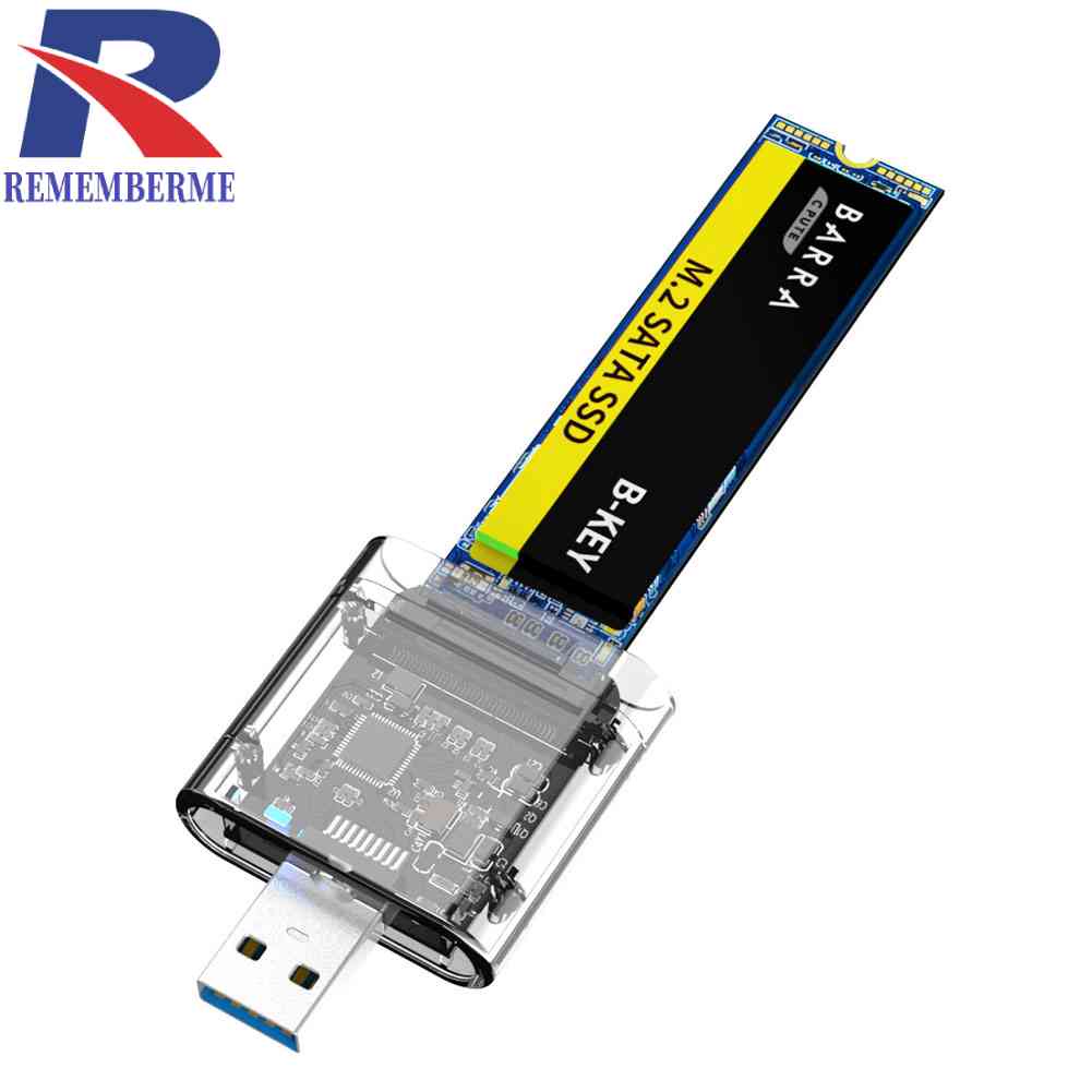M2 SSD 外殼 M.2 轉 USB3.0 Gen 1 5Gbps 高速 SSD 外殼,適用於 SATA M.2 NG