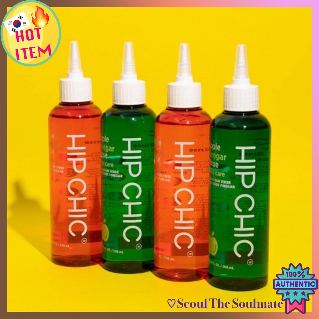 HIP CHIC APPLE/GRAPE Vinegar Rinse SCALP CARE 208ml. (Korean