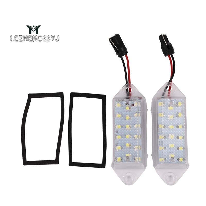 2 件裝無錯誤 Led 車牌燈泡 18Smd 白色 Led 牌照燈適用於三菱 Lancer X Evo 2003-201