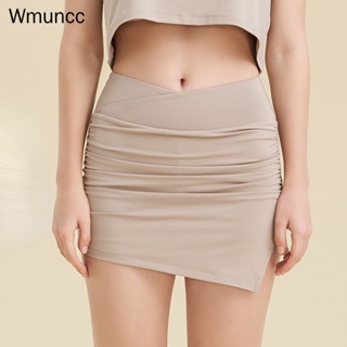 Wmuncc 高爾夫裙速乾防走光運動短褲女寬鬆跑步健身褲休閒高腰瑜伽褲