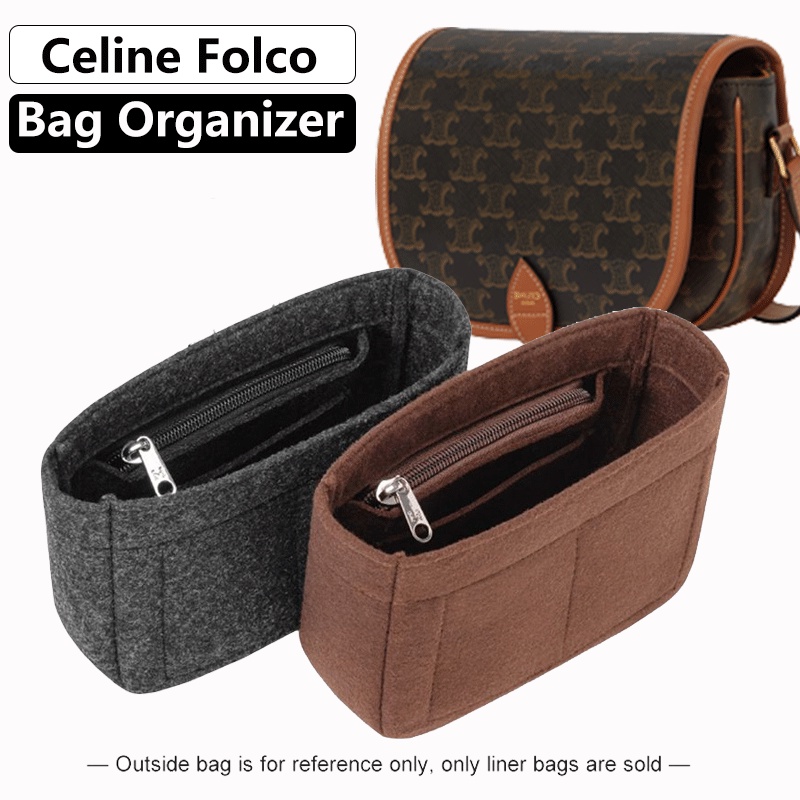 用於 Celine Folco Triomphe 袋收納袋內錢包袋的毛氈插入袋