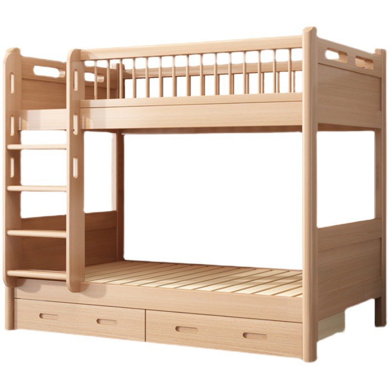 萬達木業 櫸木上下床衕寬床雙層床平行上下鋪全實木學生宿捨床高低床子母床 高架床 上下床 雙人床架 雙層床 雙人床 鐵架床
