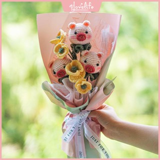 [Vlovelife]臺灣出貨 毛綫材料包 手作鈎織 手工編織 DIY 玩偶 包包 針織 送女友禮物毛線手工編織鉤針di