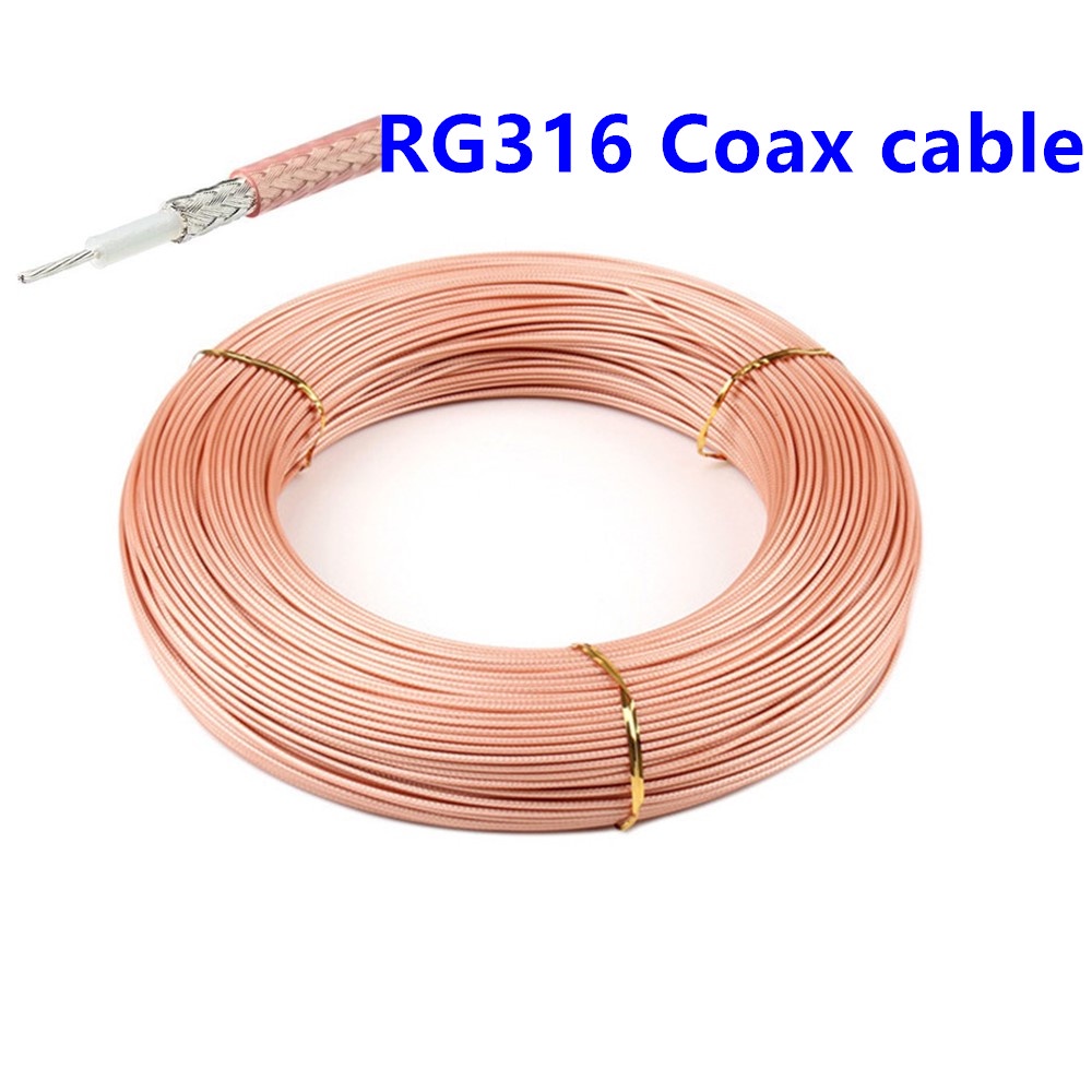 10 米 RG316 同軸電纜 2.5 毫米 50 歐姆低損耗 30 英尺,用於壓接連接器快速發貨