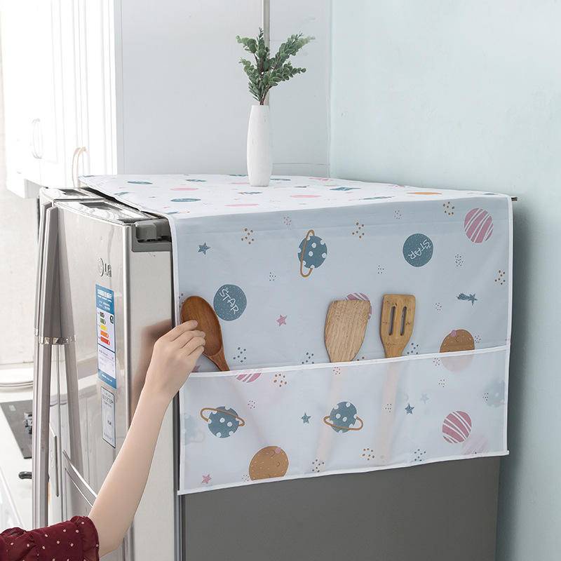 冰箱洗衣機空調防塵罩家用單雙開門滾筒式遮塵防灰收納袋防油掛袋