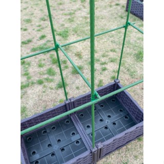 陽臺種植箱爬藤花架爬藤架蔬菜支架植物支撐桿種菜架子戶外庭院