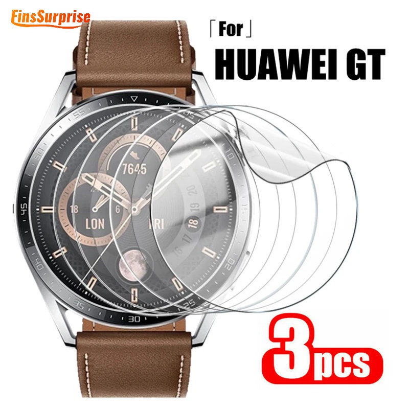 3/1 片軟 TPU 曲面水凝膠膜適用於華為 Watch GT 3 Pro 智能手錶屏幕保護膜非玻璃華為 GT2 GT3