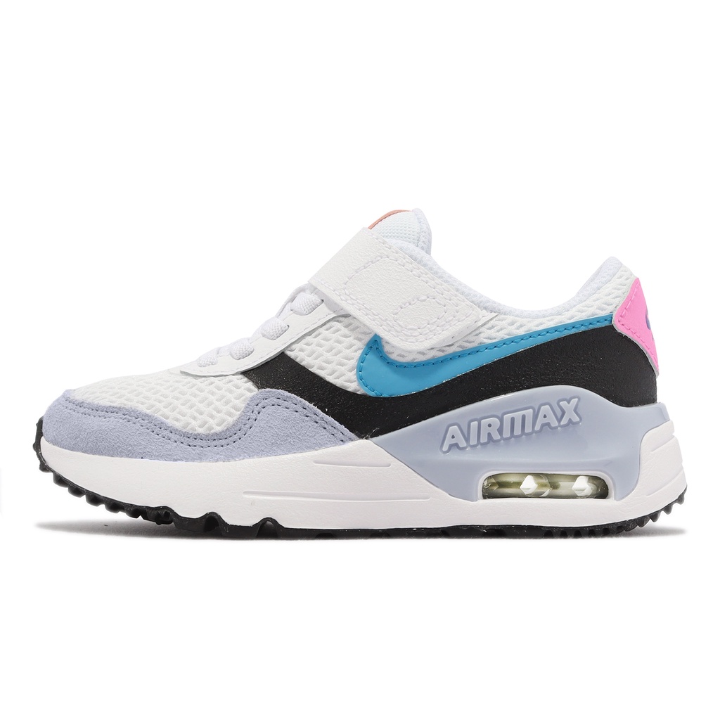 Nike 童鞋 Air Max Systm PS 白 藍 氣墊 中童鞋 魔鬼氈 運動鞋 【ACS】 DQ0285-106