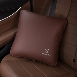 賓士/寶馬/奧迪車用抱枕被子兩用原廠棕色汽車用品四季空調被靠枕被