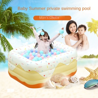 嬰兒兒童充氣游泳池家用加厚嬰兒水池大人洗澡桶海洋球池超大號