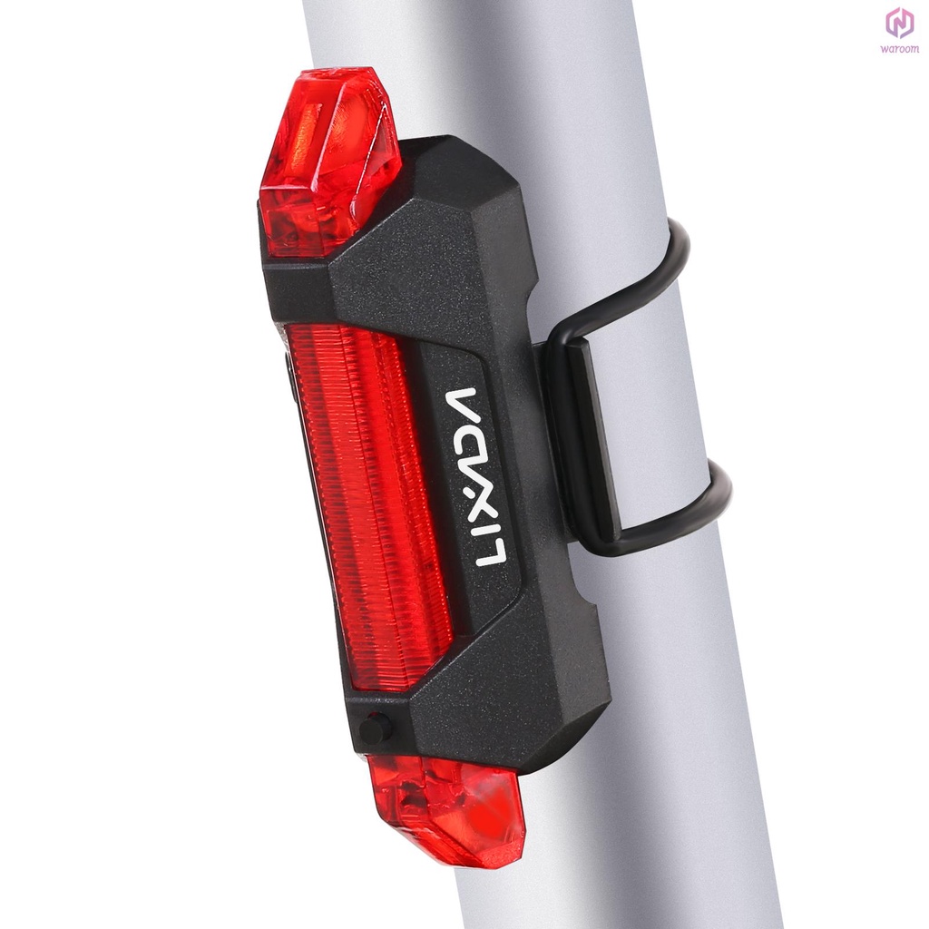 Lixada USB充電自行車燈自行車尾燈防水騎行後背光尾燈後安全警示燈燈【15】【新到貨】
