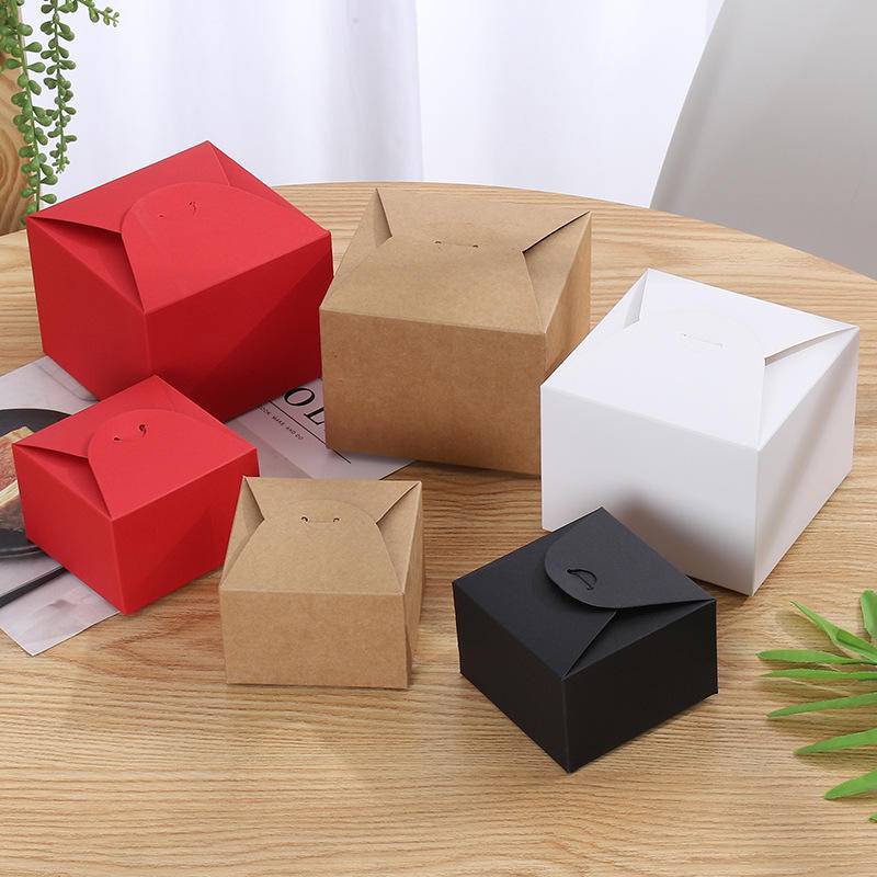 創意新款方形西點盒牛皮紙質蛋糕盒曲奇餅乾牛軋糖蛋黃酥盒可定制