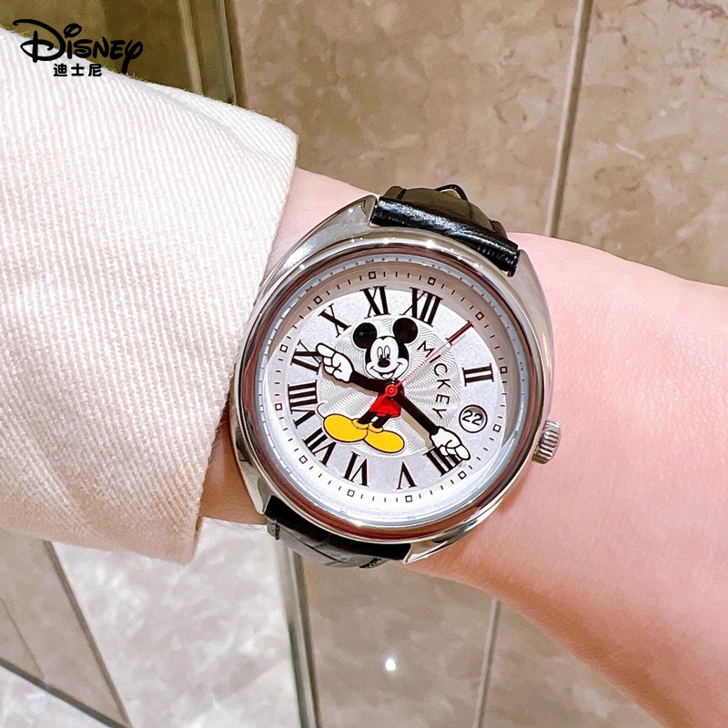 迪士尼米奇手錶   米老鼠聯名中古風手錶   新款機械防水學生女手錶