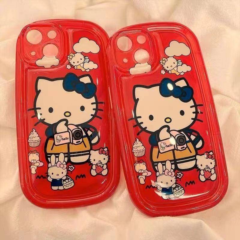 可愛的 Hello Kitty 手機殼兼容 iPhone 15 11 14 13 12 Pro XS Max X XR
