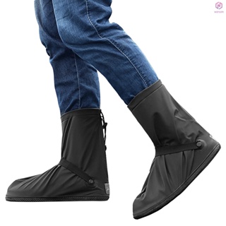防水鞋套帶反光板可調節雨鞋套用於騎行露營背包【15】【新到貨】