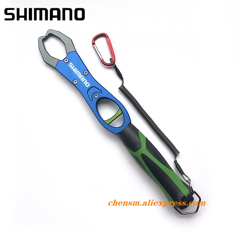 Shimano 新款手握便攜式不銹鋼釣魚夾鉤唇夾魚控鉗鉤釣具工具魚控制器