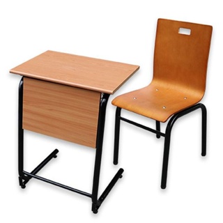 【US06-04】木質造型式課桌椅(整組) 102I-4 (東部及桃園以南請另詢運費)