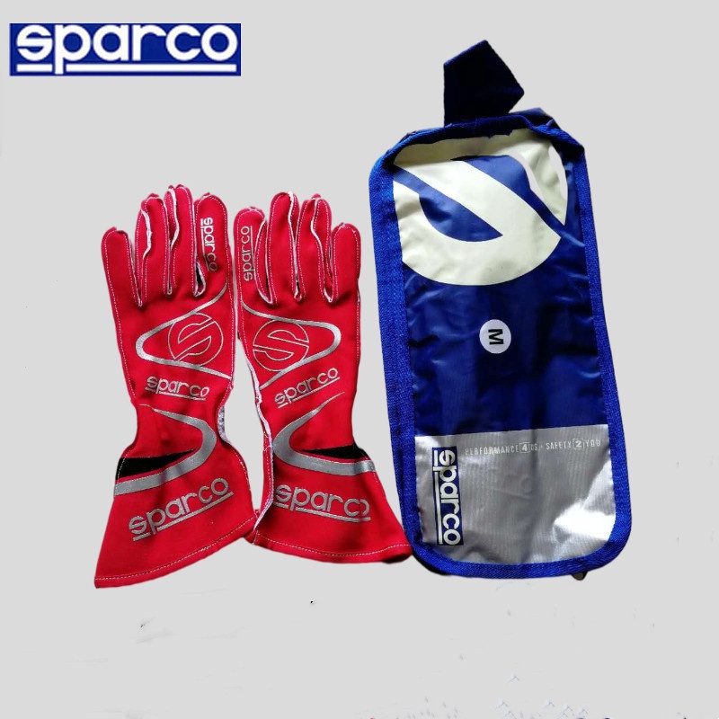 原裝 Sparco Racing Gloves 卡丁車手套越野車摩托車摩托車騎行車阻燃防滑 Glo