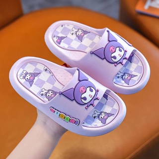 三麗鷗 Ag Sanrio Kuromi Melody 可愛卡通軟拖鞋成人兒童室內防滑 Hello Kitty Cinn