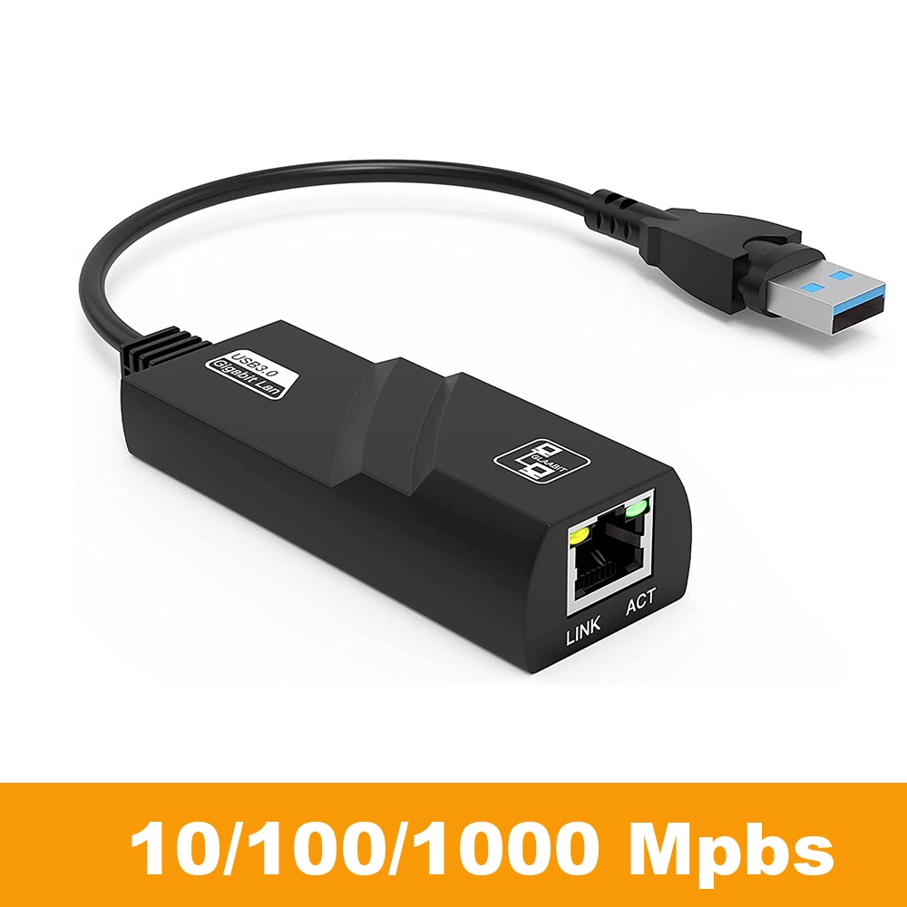 10/100/100/1000mbps USB 3.0 有線 USB TypeC 轉 Rj45 局域網以太網適配器網卡,