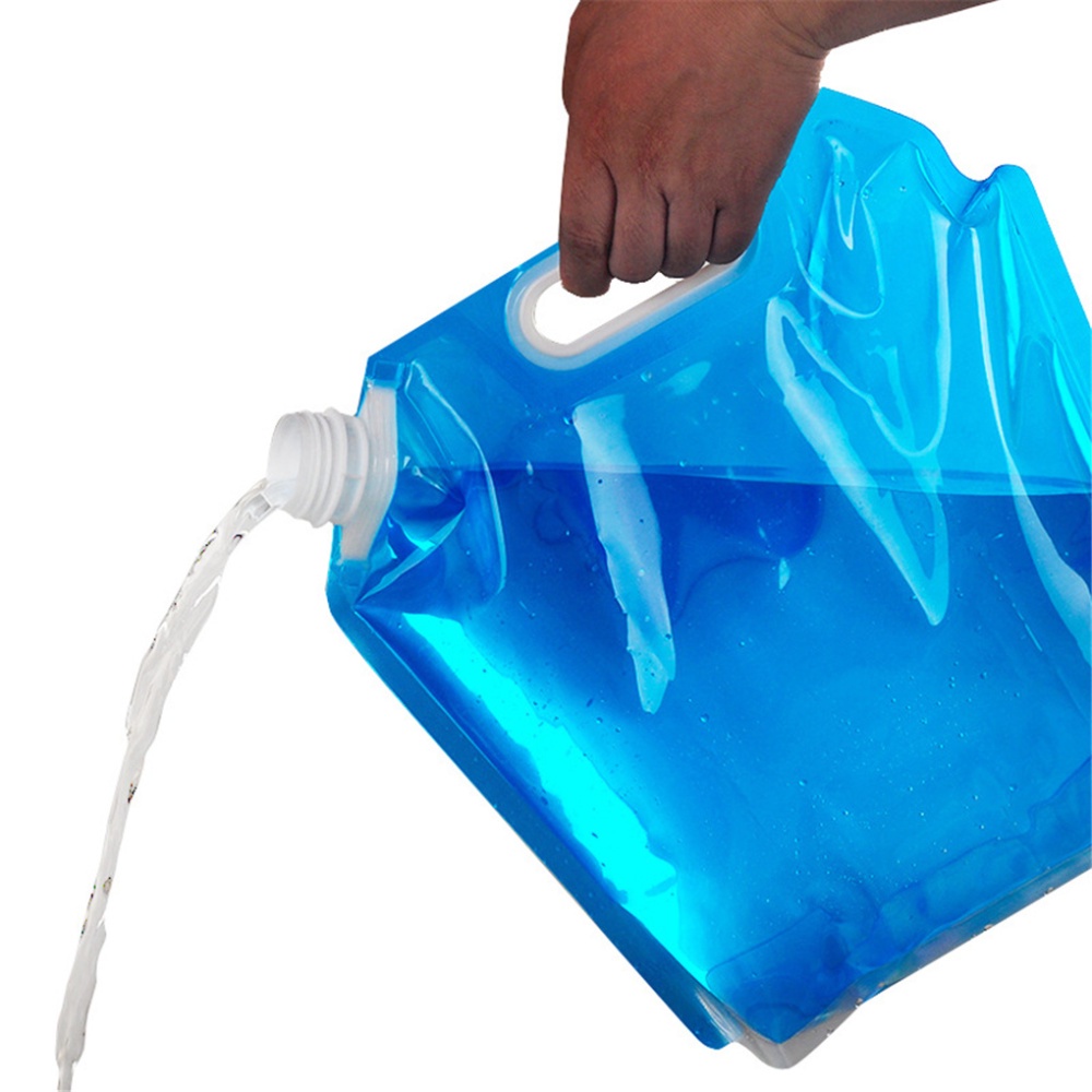 5l 折疊水瓶自行車瓶運動水壺 TPU 可折疊飲料瓶水袋用於跑步露營軟水壺