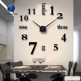 3D DIY Wall Clock Modern Design Large Acrylic Clocks Home St
