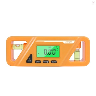 磁性數字測角儀絕對和相對測量角度和斜率轉換傾角儀多功能測角儀LCD顯示屏，帶背光