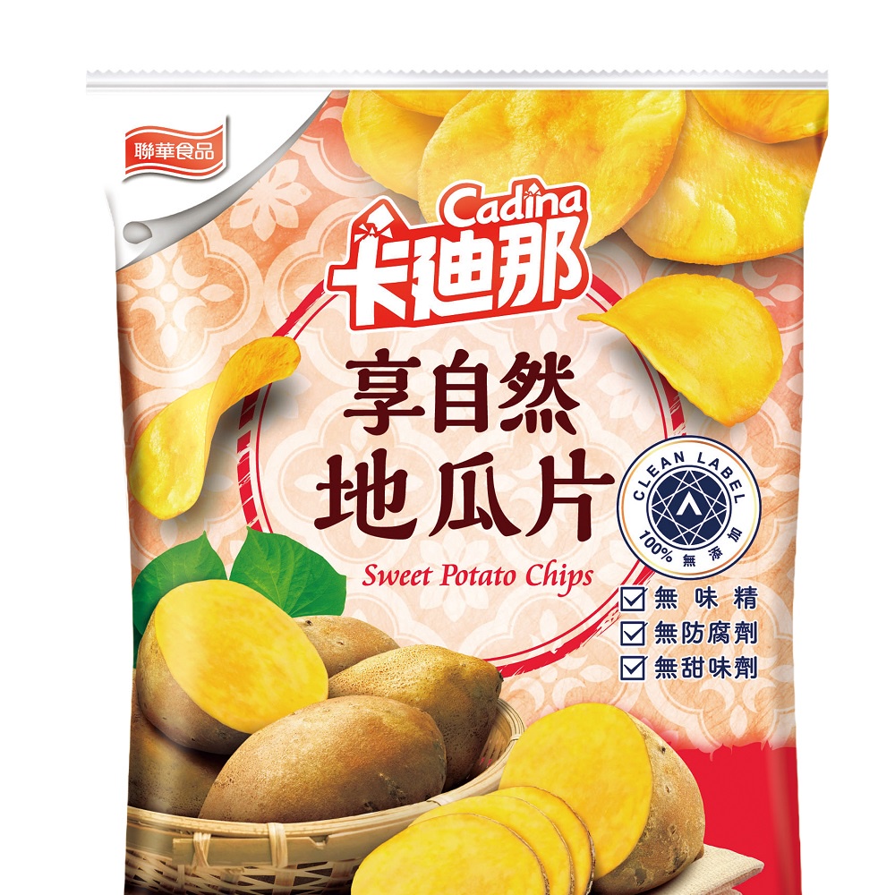 Cadina 卡迪那享自然地瓜片原味62G