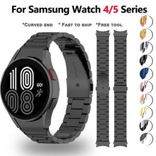 SAMSUNG 不銹鋼錶帶兼容三星 Galaxy Watch 6 43mm 47mm 手錶 5 4 44mm 40mm
