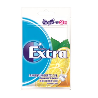 EXTRA 清檸薄荷無糖口香糖袋裝28g