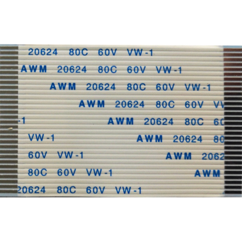 100mm長FFC軟排線1.0間距AWM 20624 80C 60V VW-1印表機連接線扁平4-40P