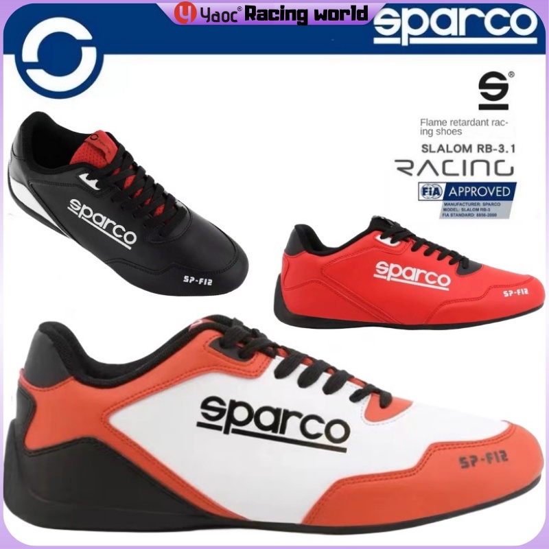 Yyaoc® Sparco 真皮賽車鞋 卡丁車鞋 FIA認證 全真皮 SPARCO賽車鞋 f1 比賽參賽鞋 賽車人身部品