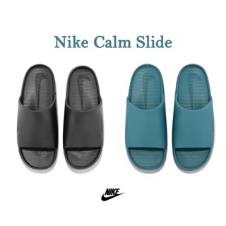 Nike 拖鞋 Calm Slide 麵包拖鞋 防水 男鞋 女鞋 情侶鞋 黑 湖水綠 必備款【ACS】