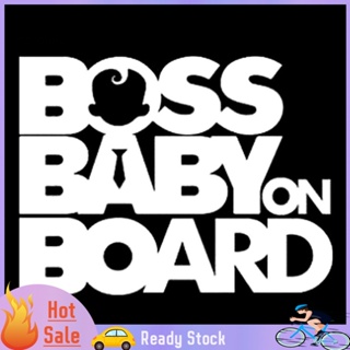 Gar Boss Baby On Board 汽車造型車身車窗反光貼紙貼花