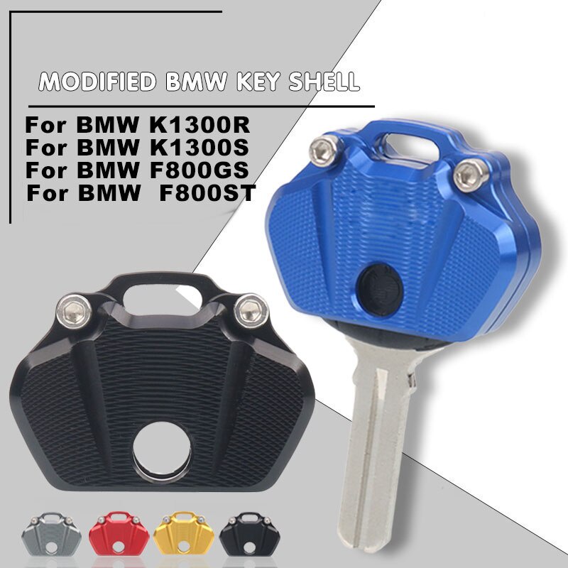 BMW 摩托車 CNC 鑰匙套外殼外殼鑰匙保護適用於寶馬 K1300R K1300S F800GS F800ST