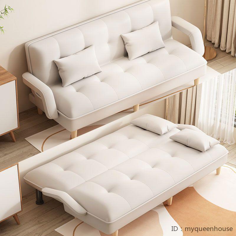 【卓時精選】現代客廳沙發小戶型出租屋單人折疊沙發床一體兩用簡易折疊床可躺