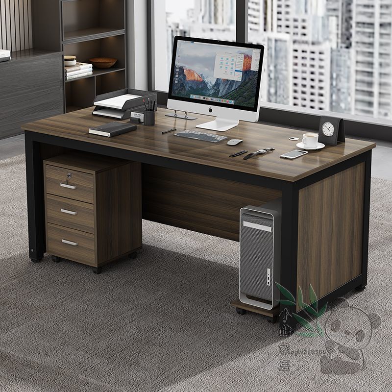 簡易辦公專用桌子 辦公室電腦桌 台式雙人單人辦公桌 書桌老板寫字桌