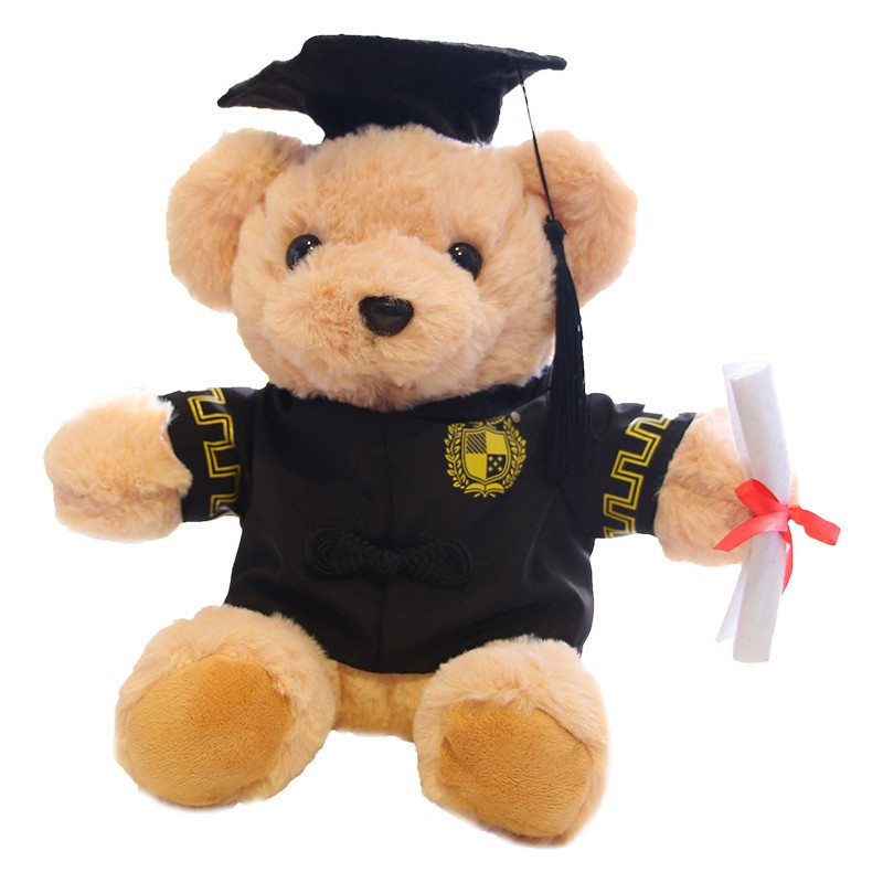 學士小熊畢業季禮物 博士熊毛絨娃娃公仔泰迪熊畢業熊大學畢業禮物