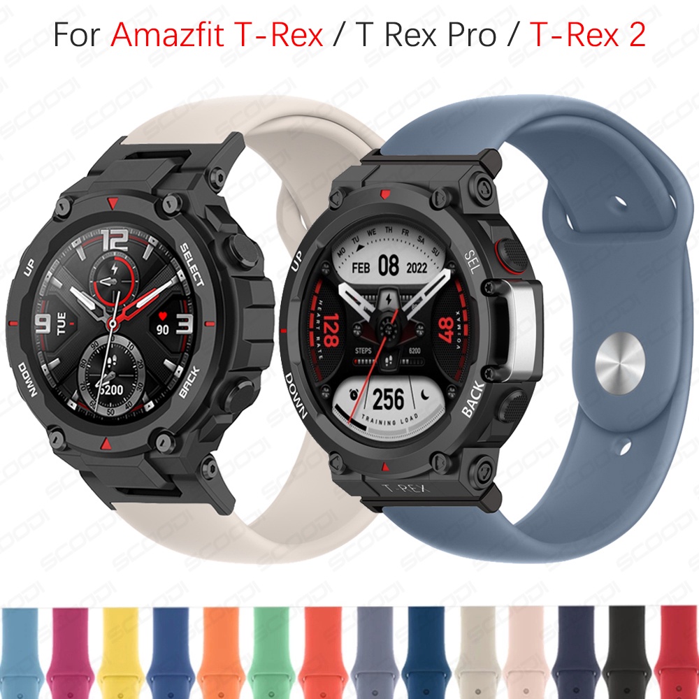 Huami Amazfit T-Rex / T Rex Pro / T-Rex 2 智能手錶運動手錶帶矽膠錶帶
