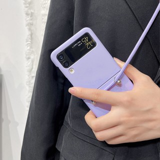 SAMSUNG 斜挎項鍊帶掛繩繩手機殼適用於三星 Galaxy Z Flip 6 5 4 3 2 1 ZFlip5 5G
