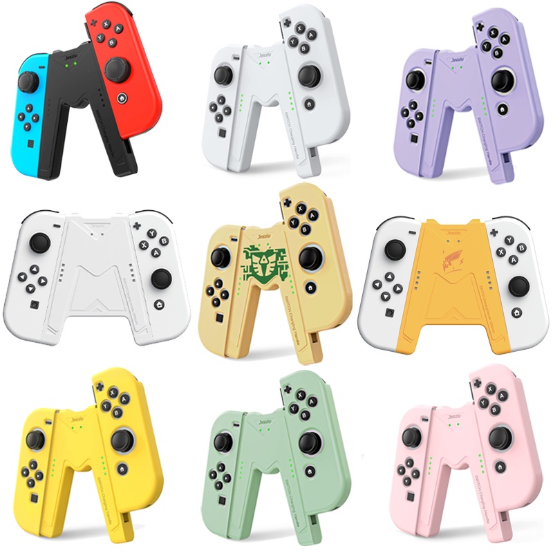 任天堂 適用於 Nintendo Switch 標準和 OLED 型號的 Switch Joy-Con 充電手柄,帶指示