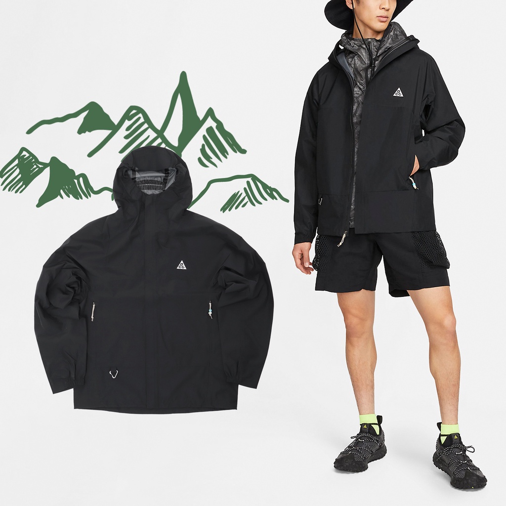 Nike 外套 ACG 男款 黑 連帽外套 機能 防水 【ACS】 DV9416-010