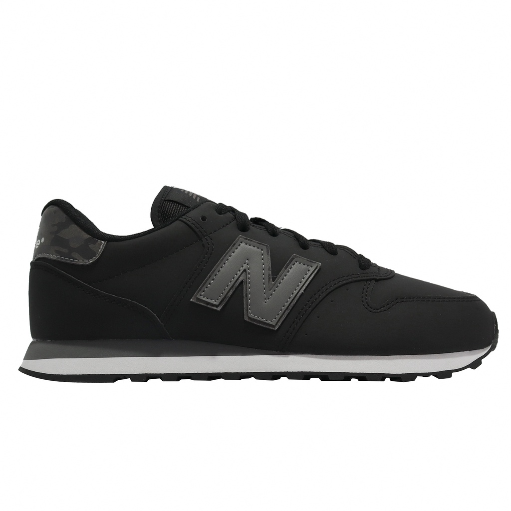 New Balance 500 男鞋 黑 銀 皮革鞋面 復古 休閒鞋 NB [YUBO] GM500WE1 D楦